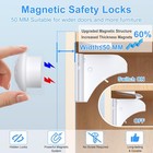 Child Safety Magnetic Cabinet Locks 4 Pack  Key-aosite Baby Proofing Magnetic   
