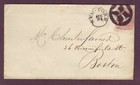 Ny Fancy Cancel - Intense Strike On 1860s Cover To Boston Massachusetts   
