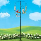 Deluxe Bird Feeding Station Wild Bird Feeding Stake Stand Tray Water Bowl Feeder