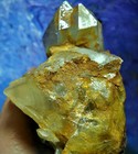 Arkansas Quartz Crystal Golden Healer With Blue Phantoms Natural Smoky