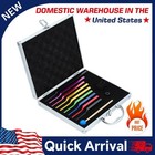 9 Solfeggio Tuning Fork Set W  Box Aluminum Alloy For Healing Therapy Medical