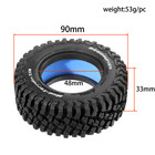 1 9 Inch Crawler Tires For 1 10 1 12 Mjx D90 Camel Trophy 4wd   4pcs   