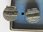 Vintage Caterpillar Peoria Employee Service Pin 10   15-year Sterling Silver