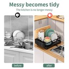Dish Drying Rack Kitchen Stainless Steel Organizer Bowl Drainer Storage Rack Usa