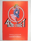42nd Street Paper Mill Playhouse 1989 Program Joy Franz John Scherer Tom Urich