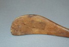 Old Antique Vtg 19th C 1800s Small Folk Art Carved Wooden Paddle Tool Whats It