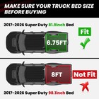 Lasfit Bed Mat 6 75ft For Ford F250 F350 F450 2017-2026 Super Duty 81 9  Truck B