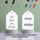 1000 Blank White Merchandise Price Tags With Strings Size  5 Retail Strung Label