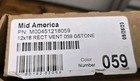 Mid America 12 x18  Vinyl Rectangle Gable Vent Graystone 059 New