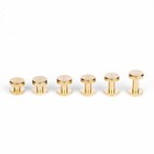 10 20 50pcs Stud Bind Rivet Brass For Leather Belt Wallet Chicago Screw Nail