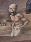 John Jude Palencar Framed Horror Painting Original Art - Terror In The Year 1000