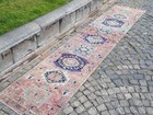 Handknotted Wool Persian Runner Rug   Hallway   Stair Rug  12 5 X 2 5 Ft  