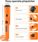 Metal Detector Pinpointer  Professional Waterproof Handheld Pin Pointer Wand    