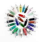 Natural Quartz Crystal Stone Point Chakra Reiki Healing Gemstone Pendant