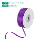 Satin Ribbon  1 8 Inch X 100 Yards Dark Purple Double Face Satin Ribbon
