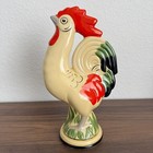 Vintage Ceramic  Rooster  Hand Painted 12    Tall X 7    Wide