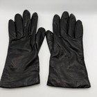 Classic Minimalist Winter Women Leather Gloves Black Acrylic Lining