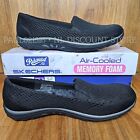 Skechers Women s Relaxed Fit Air Cooled Memory Foam Slip On Shoes 56135   Black