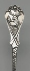 Antique Sterling Silver Souvenir Spoon Sullivan Co Rifles Elk Mountains