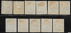 1893 Nicaragua Set Sc o31-o41 franqueo Official   Mh Og