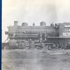 Western Pacific Railroad Engine Locomotive No  57 Antique Photo