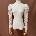 Lace Detachable Sleeves For Bridal Wedding Dress Removeable Long Sleeves Custom