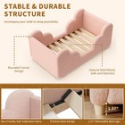 Sunyrisy Toddler Bed Floor Bed Kid Bed Frame Montessori Beds Teddy Fleece Fabric