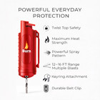 Burn Pepper Spray Keychain For Self Defense 1 2oz Police Srength Security Red