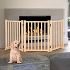 Extra Wide Dog Gate 24  36  Foldable Wood Indoor Pet Door Safety Fence 3 4 Panel