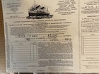 Titanic White Star Line Launch Ticket Reprint   Notepad 1912