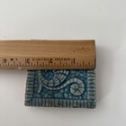 Antique A e Tile Co Majolica Blue Victorian Fireplace Architectural Tile
