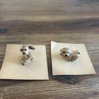 Vintage Hagen-renaker Cocker Spaniel Family Set 1981 Card-on Pieces - Excellent