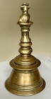 Brass Nandi Hand Bell Old Vintage Antique Rare Collectible 5    Tall