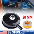 1 2  20mm Thread Air Compressor Intake Filter Muffler Silencer Black-metal New