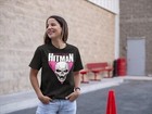 Wwe Bret Hart Hitman Skull Logo T-shirt