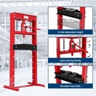20 Ton Hydraulic Shop Press H-frame 4-hold Adjustable Height With Movable Plates