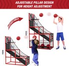 Indoor Outdoor Basketball Arcade Game Portable Kids Shooting Practice Hoop Set