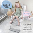 Musical   Sound Toddler Potty Training Seat W step Stool Ladder - Collapsible