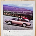 1992 Jaguar Xjs Tan Convertible Coupe Vintage Print Ad Car Automobile Advert