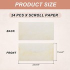 24 Packs Envelopes Vintage Aged Paper Light Yellow-9 X 4 Inch