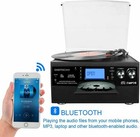 Bluetooth Record Player Turntable With Stereo Speaker  Lp Vinyl To Mp3 Converter