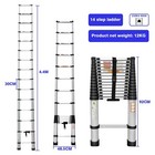 Aluminum Telescoping Ladder 14 5ft Portable Extension Ladder - Multi-purpose    