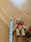Lot Of 2 Micro Miniature Dollhouse Sized Teddy Bears Jointed