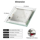 Diflart Peel   Stick 3x3  Light Antique Beveled Mirror Backsplash Tiles 32-pk