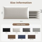Gray Modular Stick-on Padded Headboard 6 Panel Set For King Or Queen Size Bed