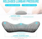 Lumbar Support Pillow For Office Chair Memory Foam Lower Back Cushion
