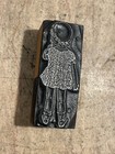 Printing Letterpress Print Block Vintage Small Girl In Dress   Child  3694 