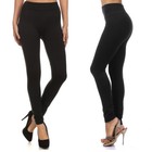 Womens Warm Fleece Lined Leggings Thick Thermal Solid High Waisted Winter