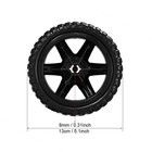 Jdyyicz Shopping Cart Wheel Replacement 5 Inch Dia Rubber 5 Inches  Black