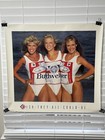 1980   s Rare Budweiser Sexy California Girls Beer Poster Vintage 24    X 22   